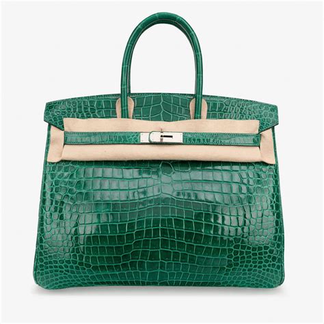 hermes birkin 35 crocodile green vert force|birkin vert emeraude.